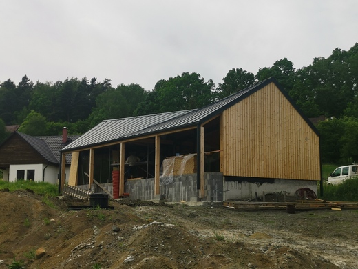 Novostavba chaty - Hrubá Skála