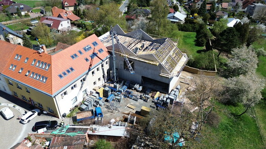 Nový pavilon a tělocvična ZŠ - Kostelec u Křížků